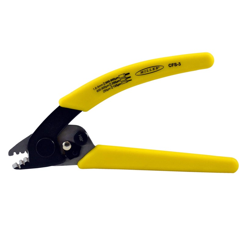 Miller CFS-3 Series Three-Hole Wire Stripper Tool for Working Technicians, Electricians, and Installers, Safe Cable-Splicing Tool, Easily Portable Wire Stripper, 4.2 Ounces - Image 1